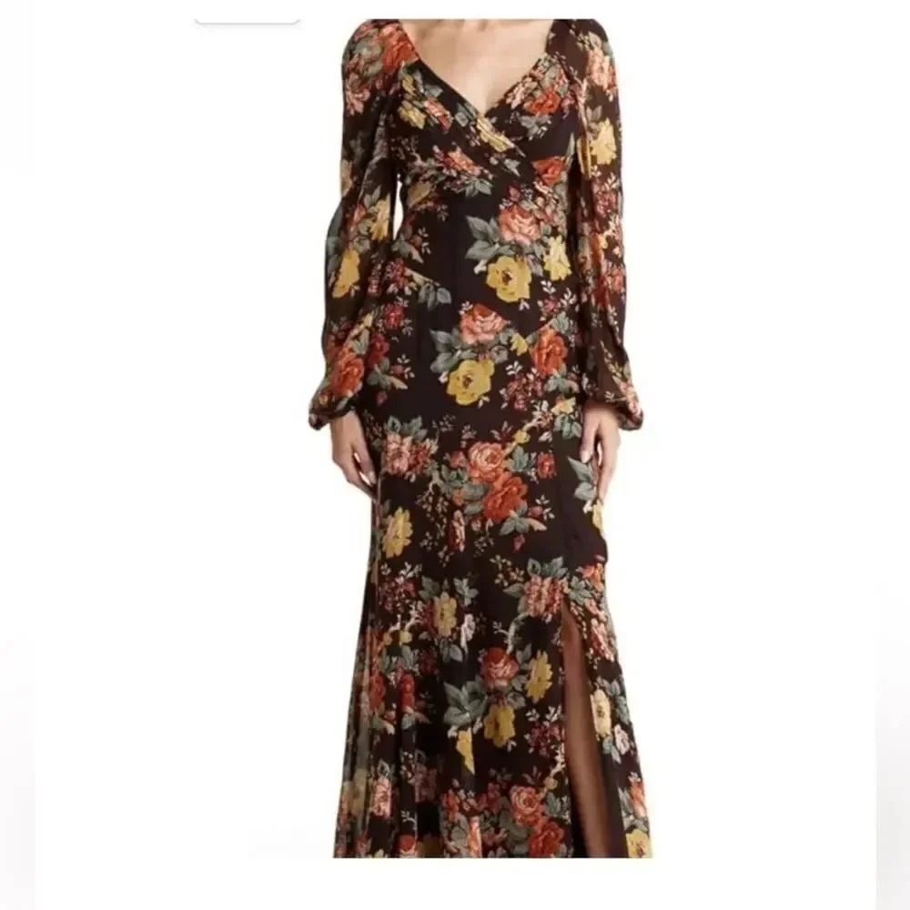 Veronica Beard Avani silk maxi dress size 2 NWT